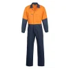 Hi Vis Poly/Cotton Coveralls Orange Front