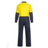 Hi Vis Poly/Cotton Coveralls Yellow Back